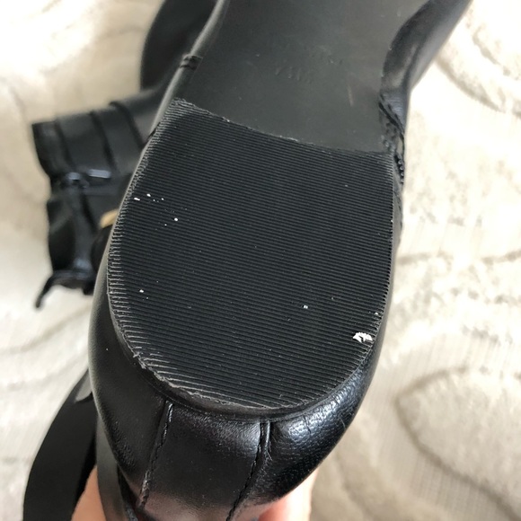 Nine West Geonna leather ankle flat boots sz: 7.5 - Picture 8 of 9